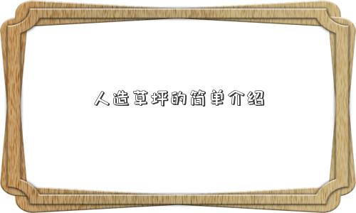 人造草坪的简单介绍