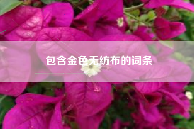 包含金色无纺布的词条
