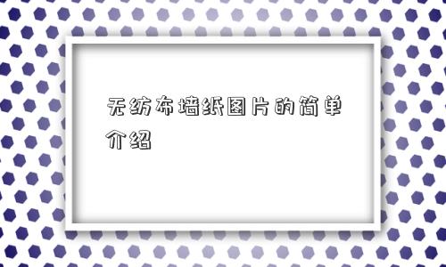 无纺布墙纸图片的简单介绍
